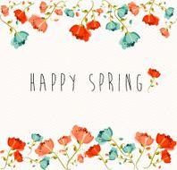 Happy Spring flower composition