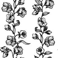 vintage floral seamless vector pattern