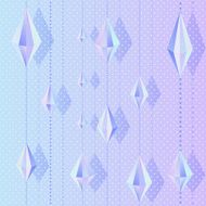 crystal blue lilac party garland