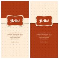 Beautiful retro greeting cards