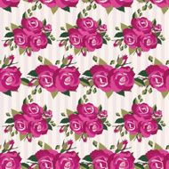 Pink pattern with roses inflorescence N2
