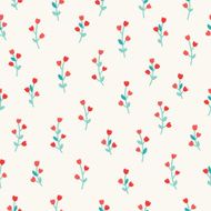 Vector seamless pattern with tulips N5