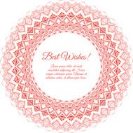 Nice floral greeting card with leaves N55