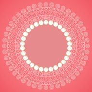 Ornate detailed ornament with pearls