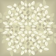 Floral composirion with leaves N7