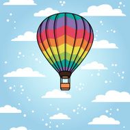 Vector background with air balloons N5