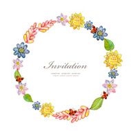 Flower Watercolor Card N15