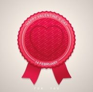 Round label for Valentine&#039;s Day N8