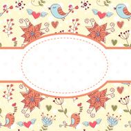 Lovely colorful invitation postcard N5