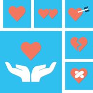 Love icon with hands