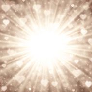 Happy Valentine&#039;s day card hearts light N6