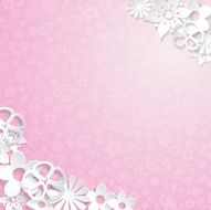 Background with paper flowers N11