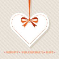 Vector Valentine&#039;s background with heart