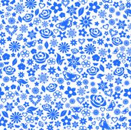 Seamless pattern of flowers N61