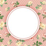 Vintage card with roses N2