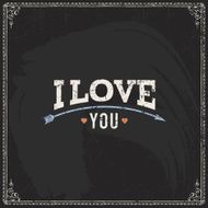 Valentine&#039;s Day vector poster N186