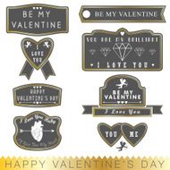 Valentine&#039;s Day labels N7