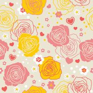 Seamless pattern with roses N125