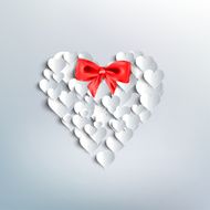 Valentines day Abstract paper hearts Love N10