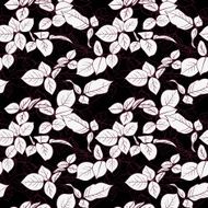 Floral seamless pattern with leaves N5