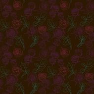 Seamless pattern with roses N126