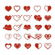 Heart Icons Set N7