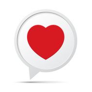 Heart Symbol Speech Bubble N4