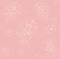 Seamless pattern of flowers N64