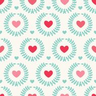 Seamless pattern with hearts Perfect for wedding and Valentine&#039;s Day