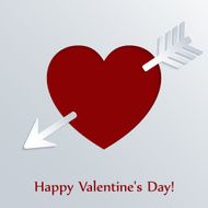 Valentines day card with heart N26