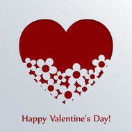Valentines day card with heart N27