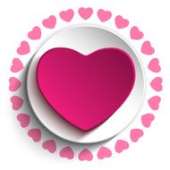Valentine Day Love Heart Pink Background N3