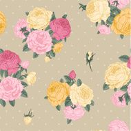 Vector seamless vintage floral pattern N9