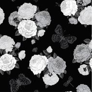 Vector seamless vintage floral pattern N10