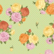 Vector seamless vintage floral pattern N11