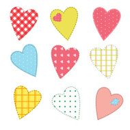 Stitched hearts