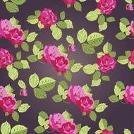 Rose seamless pattern vector N2