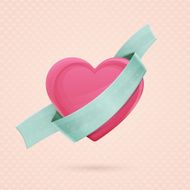 Heart and Ribbon Two