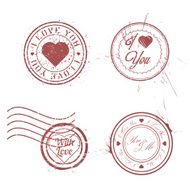 romantic postage stamps collection N2
