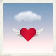 Angel Origami Heart