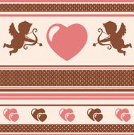 Romantic background Vector illustration
