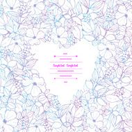Floral decor in vector