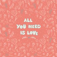 Valentine&#039;s Day pattern with place for your text N2