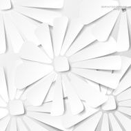 Abstract white flower