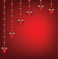 Valentines day card with transparent hearted N2