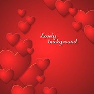 Red Heart Paper Stickers Valentine&#039;s day N3