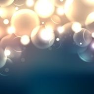 Abstract background with glowing bubbles