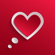 Speech bubble Valentine&#039;s day backround N4