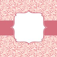Cute Pink Frame Vector Illustration N3