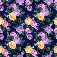 Seamless pattern with vintage roses N15